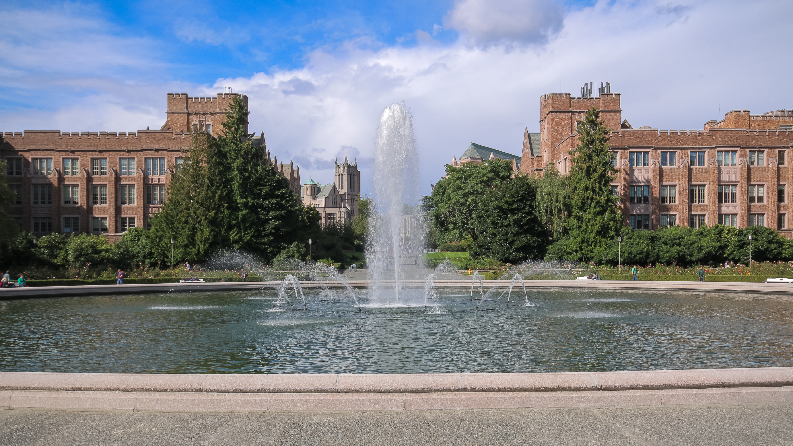 Drumheller Fountain on the University of Washington campus